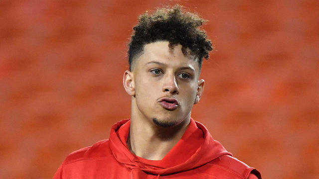 KANSAS CITY, MISSOURI - DECEMBER 13: Quarterback Patrick Mahomes #15 of the Kansas City Chiefs warms up prior to the game against the Los Angeles Chargers at Arrowhead Stadium on December 13, 2018 in Kansas City, Missouri.