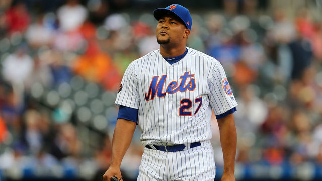 NEW YORK, NY - JUNE 06: Jeurys Familia #27 of the New York Mets in action against the Baltimore Orioles during a game at Citi Field on June 6, 2018 in the Flushing neighborhood of the Queens borough of New York City.