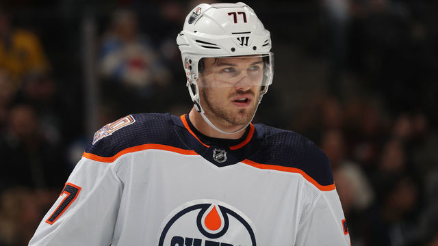 DENVER, CO - DECEMBER 11: Oscar Klefbom #77 of the Edmonton Oilers skates against the Colorado Avalanche at the Pepsi Center on December 11, 2018 in Denver, Colorado. The Oilers defeated the Avalanche 6-4. 'n