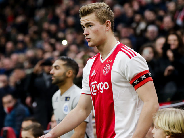AMSTERDAM, NETHERLANDS - DECEMBER 16: Matthijs de Ligt of Ajax during the Dutch Eredivisie match between Ajax v De Graafschap at the Johan Cruijff Arena on December 16, 2018 in Amsterdam Netherlands