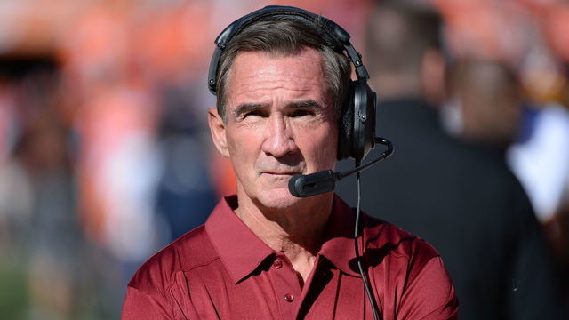 Denver,CO - October 27: Washington Redskins head coach Mike Shanahan on October 27, 2013 in Denver, CO.