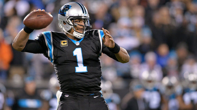 CHARLOTTE, NC - DECEMBER 17: Cam Newton #1 of the Carolina Panthers throws a pass against the New Orleans Saints in the second quarter during their game at Bank of America Stadium on December 17, 2018 in Charlotte, North Carolina.