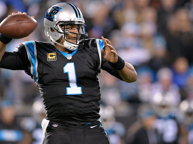 CHARLOTTE, NC - DECEMBER 17: Cam Newton #1 of the Carolina Panthers throws a pass against the New Orleans Saints in the second quarter during their game at Bank of America Stadium on December 17, 2018 in Charlotte, North Carolina.
