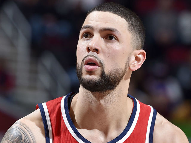 CLEVELAND, OH - DECEMBER 8: Austin Rivers #1 of the Washington Wizards shoots a free throw during the game against the Cleveland Cavaliers on December 8, 2018 at Quicken Loans Arena in Cleveland, Ohio. NOTE TO USER: User expressly acknowledges and agrees that, by downloading and/or using this Photograph, user is consenting to the terms and conditions of the Getty Images License Agreement. Mandatory Copyright Notice: Copyright 2018 NBAE