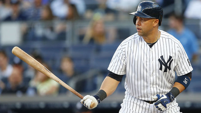 NEW YORK, NY - JUNE 10: Carlos Beltran #36 of the New York Yankees in action against the Detroit Tigers during a game at Yankee Stadium on June 10, 2016 in the Bronx borough of New York City.