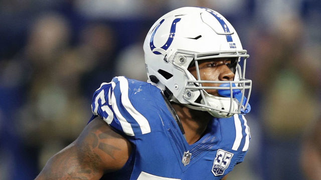 INDIANAPOLIS, IN - DECEMBER 16: Darius Leonard #53 of the Indianapolis Colts in action during the game against the Dallas Cowboys at Lucas Oil Stadium on December 16, 2018 in Indianapolis, Indiana. The Colts won 23-0.