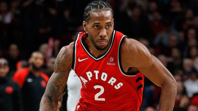 PORTLAND, OR - DECEMBER 14: Kawhi Leonard #2 of the Toronto Raptors in action against the Portland Trail Blazers at Moda Center on December 14, 2018 in Portland, Oregon.