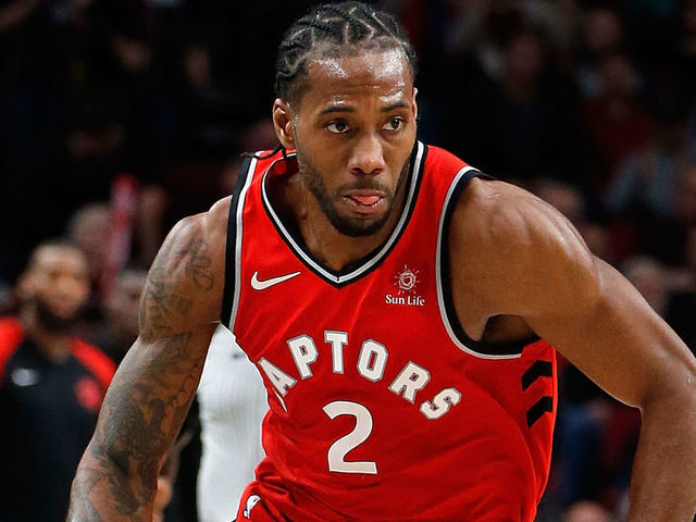 PORTLAND, OR - DECEMBER 14: Kawhi Leonard #2 of the Toronto Raptors in action against the Portland Trail Blazers at Moda Center on December 14, 2018 in Portland, Oregon.
