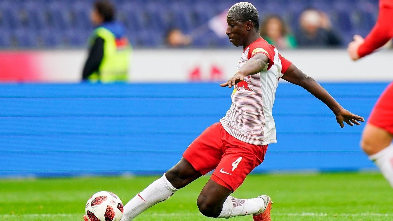 SALZBURG, AUSTRIA - NOVEMBER 4: Amadou Haidara of RB Salzburg during the tipico Bundesliga match between RB Salzburg v SV Mattersburg at Red Bull Arena on November 4, 2018 in Salzburg, Austria.