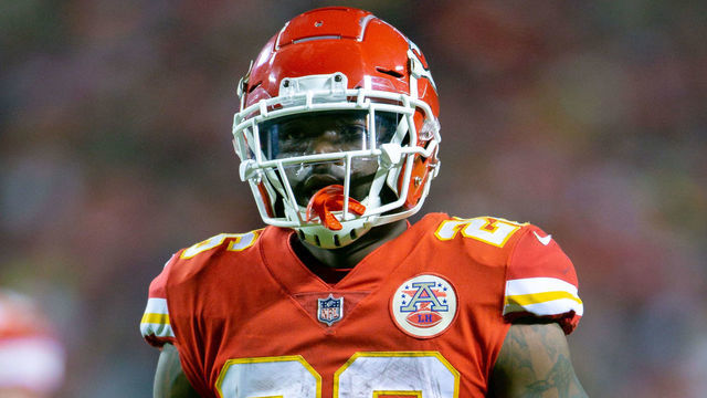 KANSAS CITY, MO - DECEMBER 13: Kansas City Chiefs running back Damien Williams (26) on the field during the NFL AFC West game against the Los Angeles Chargers on December 13, 2018 at Arrowhead Stadium in Kansas City, Missouri.