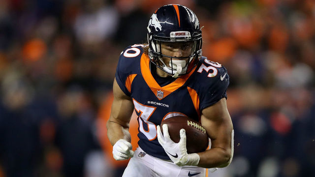DENVER, COLORADO - DECEMBER 15: Phillip Lindsay #30 of the Denver Broncos carries the ball against the Cleveland Browns at Broncos Stadium at Mile High on December 15, 2018 in Denver, Colorado.