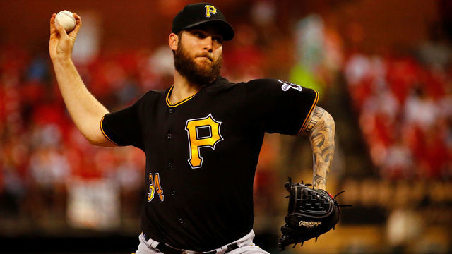ST. LOUIS, MO - AUGUST 29: Trevor Williams #34 of the Pittsburgh Pirates pitches against the St. Louis Cardinals in the first inning at Busch Stadium on August 29, 2018 in St. Louis, Missouri.
