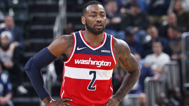 INDIANAPOLIS, IN - DECEMBER 23: John Wall #2 of the Washington Wizards looks on during the game against the Indiana Pacers at Bankers Life Fieldhouse on December 23, 2018 in Indianapolis, Indiana. The Pacers won 105-89. NOTE TO USER: User expressly acknowledges and agrees that, by downloading and or using the photograph, User is consenting to the terms and conditions of the Getty Images License Agreement.