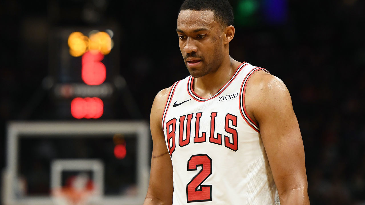 MILWAUKEE, WISCONSIN - NOVEMBER 16: Jabari Parker #2 of the Chicago Bulls walks backcourt during a game against the Milwaukee Bucks at Fiserv Forum on November 16, 2018 in Milwaukee, Wisconsin.