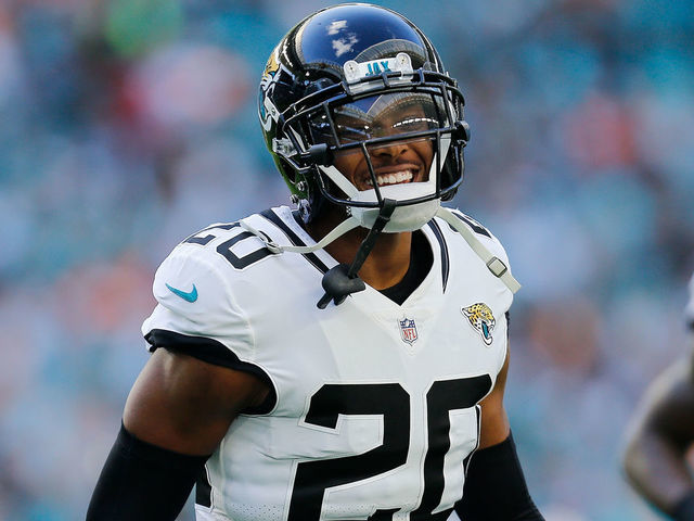 MIAMI, FL - DECEMBER 23: Jalen Ramsey #20 of the Jacksonville Jaguars reacts against the Miami Dolphins at Hard Rock Stadium on December 23, 2018 in Miami, Florida.