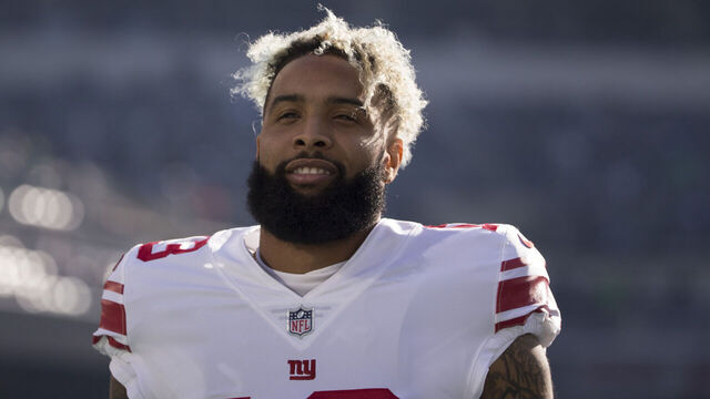 PHILADELPHIA, PA - NOVEMBER 25: Odell Beckham #13 of the New York Giants looks on prior to the game against the Philadelphia Eagles at Lincoln Financial Field on November 25, 2018 in Philadelphia, Pennsylvania.