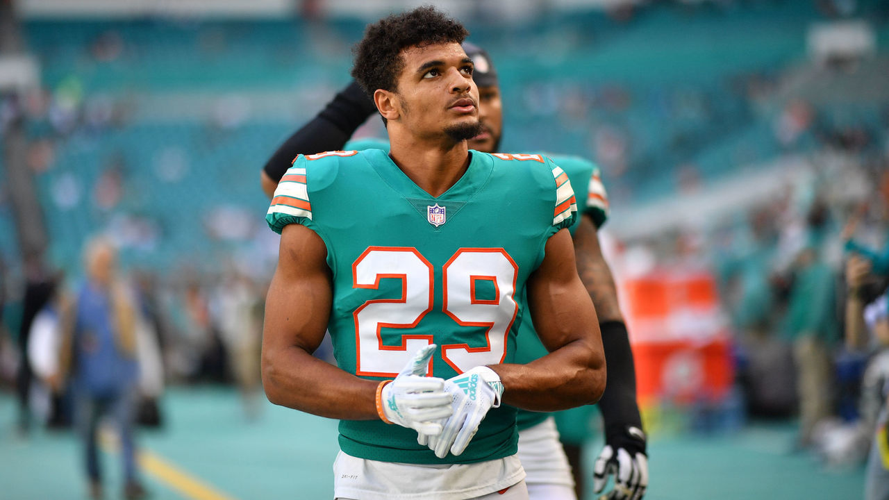 MIAMI, FL - DECEMBER 23: Minkah Fitzpatrick #29 of the Miami Dolphins in action against the Jacksonville Jaguars at Hard Rock Stadium on December 23, 2018 in Miami, Florida.