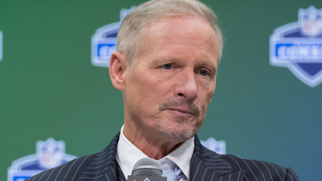 INDIANAPOLIS, IN - MARCH 04: NFL Media draft expert Mike Mayock answers questions from members of the media during the NFL Scouting Combine on March 4, 2017 at Lucas Oil Stadium in Indianapolis, IN.
