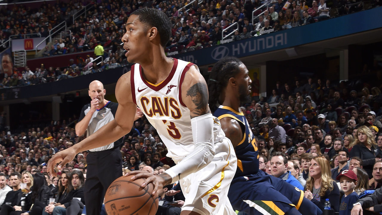CLEVELAND, OH - JANUARY 4: Patrick McCaw #3 of the Cleveland Cavaliers handles the ball against the Utah Jazz on January 4, 2019 at Quicken Loans Arena in Cleveland, Ohio. NOTE TO USER: User expressly acknowledges and agrees that, by downloading and/or using this Photograph, user is consenting to the terms and conditions of the Getty Images License Agreement. Mandatory Copyright Notice: Copyright 2019 NBAE