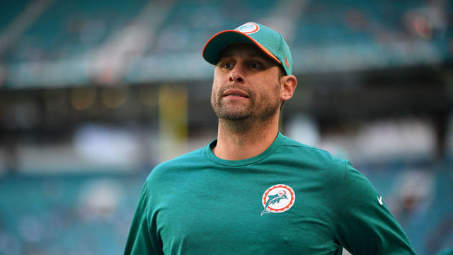 MIAMI, FL - DECEMBER 23: Head coach Adam Gase of the Miami Dolphins in action against the Jacksonville Jaguars at Hard Rock Stadium on December 23, 2018 in Miami, Florida.