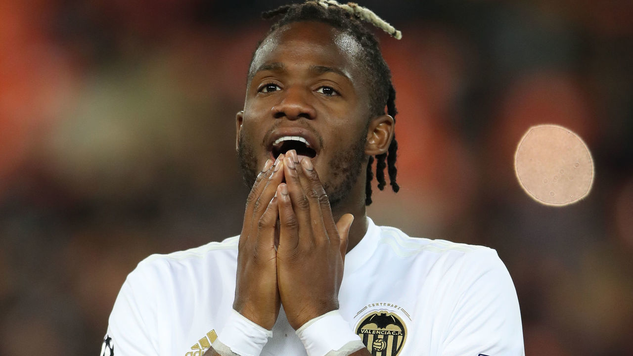 Valencia's Michy Batshuayi Valencia v Manchester United - UEFA Champions League - Group H - Mestalla Stadium 12-12-2018 .