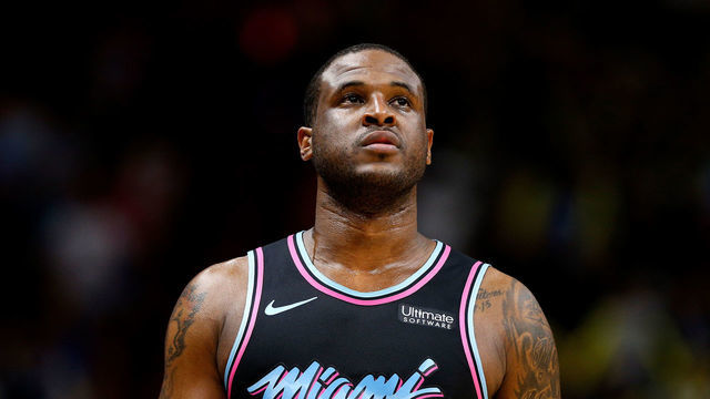 MIAMI, FL - JANUARY 08: Dion Waiters #11 of the Miami Heat in action against the Denver Nuggets at American Airlines Arena on January 8, 2019 in Miami, Florida.