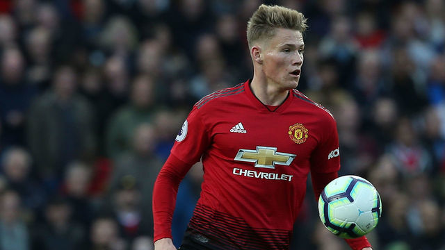 MANCHESTER, ENGLAND - OCTOBER 06: Scott McTominay of Manchester United in action during the Premier League match between Manchester United and Newcastle United at Old Trafford on October 6, 2018 in Manchester, United Kingdom.