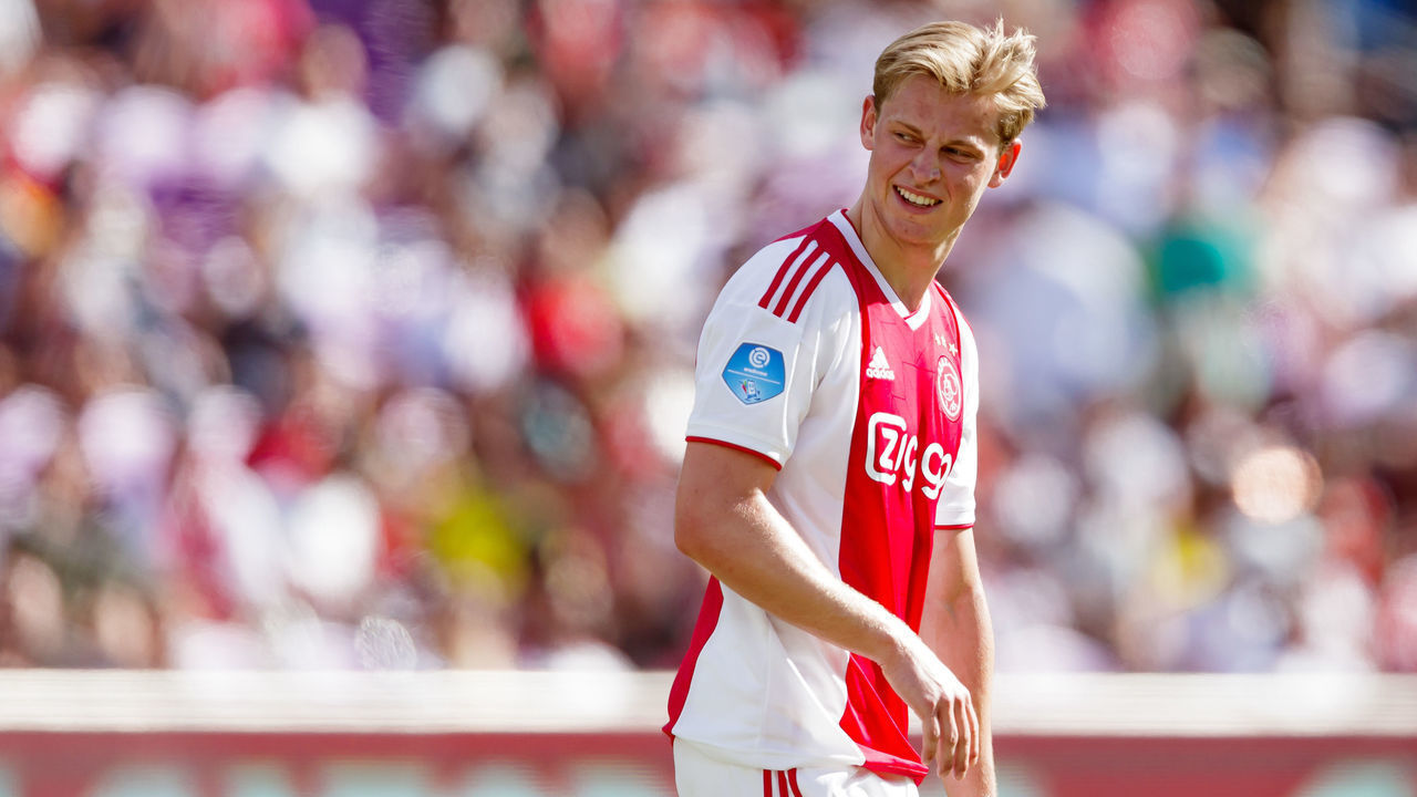 ORLANDO, UNITED STATES - JANUARY 12: Frenkie de Jong of Ajax during the match between Sao Paulo FC v Ajax at the Orlando City Stadum on January 12, 2019 in Orlando United States