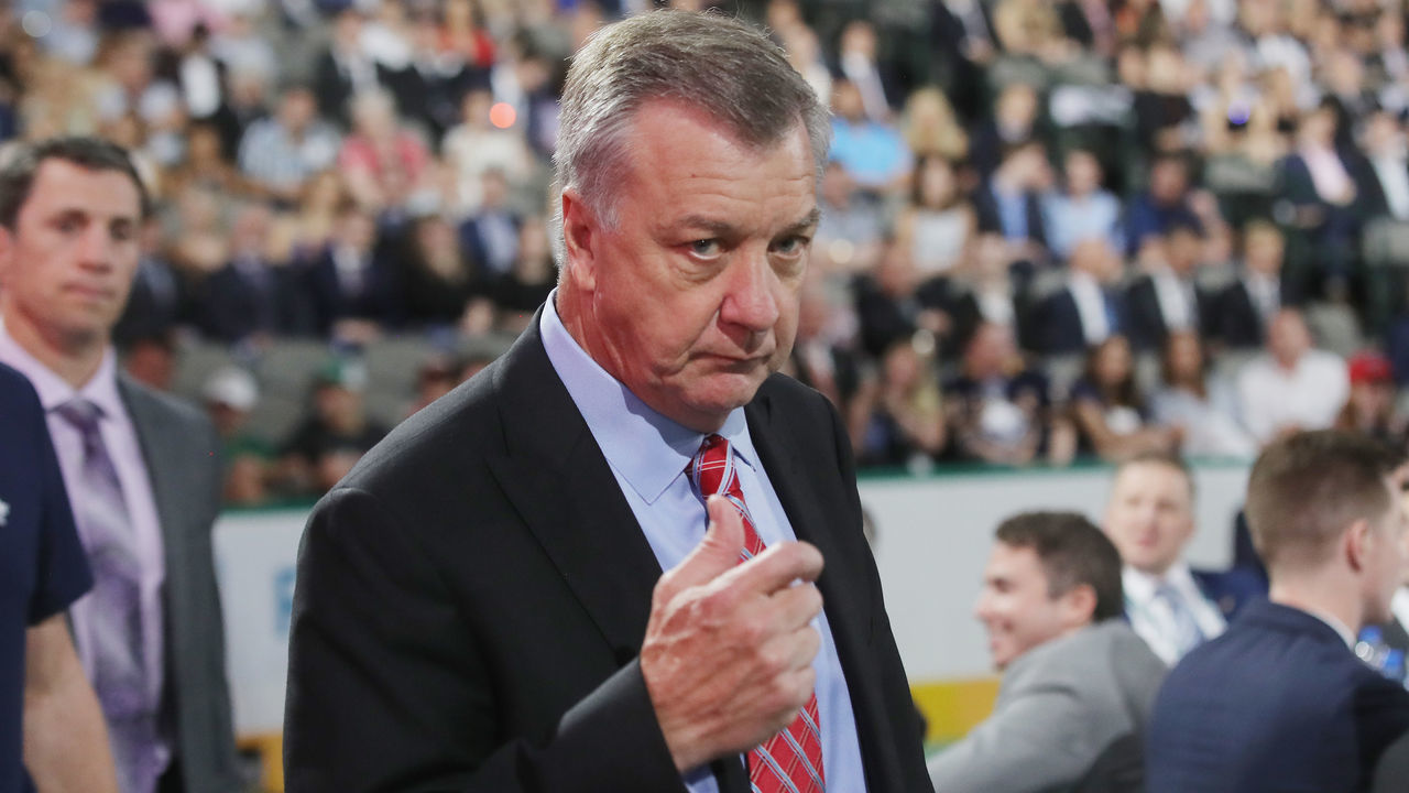 DALLAS, TX - JUNE 22: Don Waddell attends the first round of the 2018 NHL Draft at American Airlines Center on June 22, 2018 in Dallas, Texas.