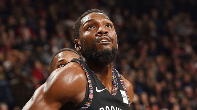 TORONTO, CANADA - JANUARY 11: Kenneth Faried #35 of the Brooklyn Nets looks on during the game against the Toronto Raptors on January 11, 2019 at the Scotiabank Arena in Toronto, Ontario, Canada. Mandatory Copyright Notice: Copyright 2019 NBAE