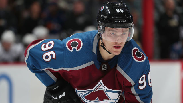 DENVER, CO - DECEMBER 31:Mikko Rantanen #96 of the Colorado Avalanche skates against the Los Angeles Kings at the Pepsi Center on December 31, 2018 in Denver, Colorado. The Kings defeated the Avalanche 3-2 in overtime. 'n
