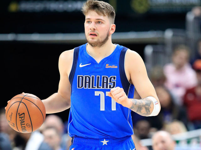 INDIANAPOLIS, IN - JANUARY 19: Luka Doncic #77 of the Dallas Mavericks dribbles the ball against the Indiana Pacers at Bankers Life Fieldhouse on January 19, 2019 in Indianapolis, Indiana.