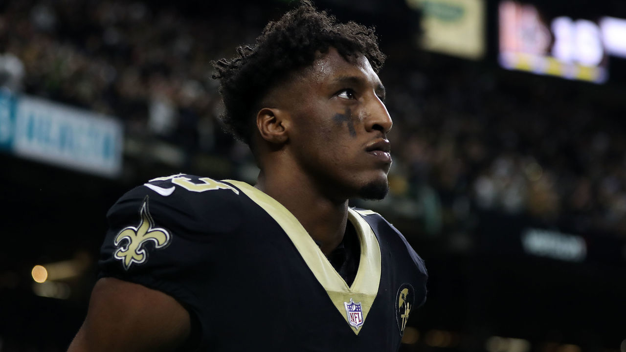 NEW ORLEANS, LOUISIANA - JANUARY 13: Michael Thomas #13 of the New Orleans Saints during the NFC Divisional Playoff at the Mercedes Benz Superdome on January 13, 2019 in New Orleans, Louisiana.