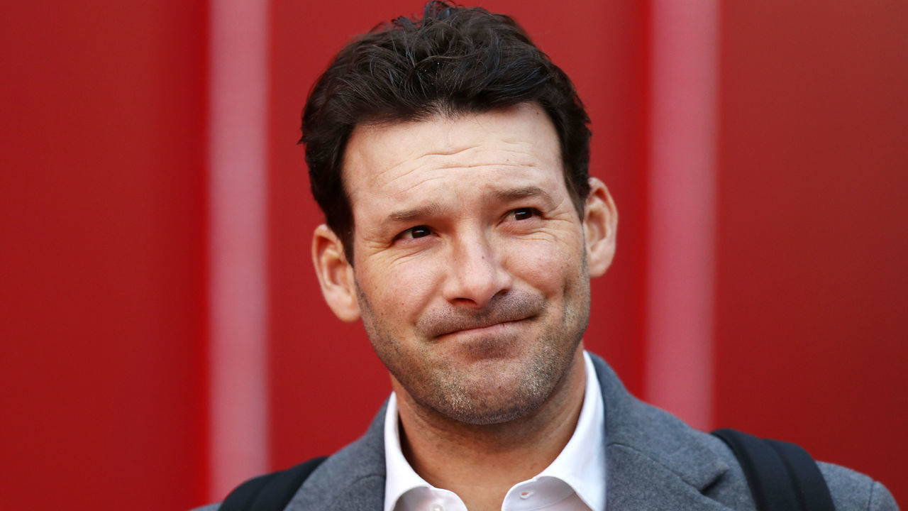 KANSAS CITY, MISSOURI - JANUARY 20: TV personality and former NFL player Tony Romo walks through the tunnel before the AFC Championship Game between the Kansas City Chiefs and the New England Patriots at Arrowhead Stadium on January 20, 2019 in Kansas City, Missouri.