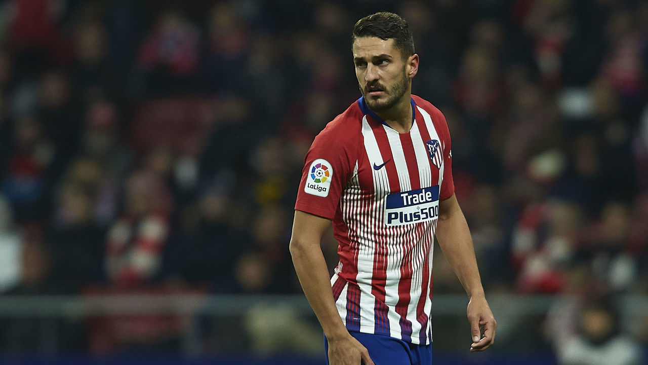 MADRID, SPAIN - JANUARY 16: Koke of Atletico Madrid looks on during the Copa del Rey Round of 16 second leg match between Atletico Madrid and Girona at Wanda Metropolitano on January 16, 2019 in Madrid, Spain.