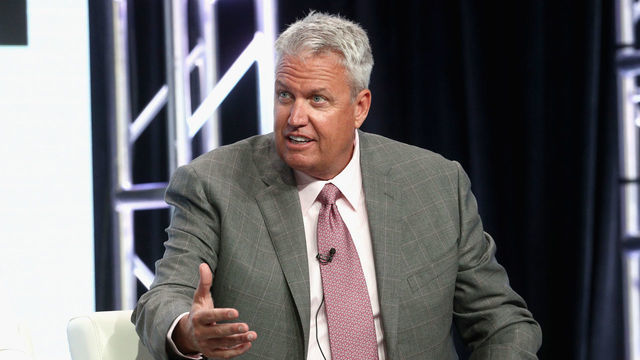 BEVERLY HILLS, CA - JULY 26: Former NFL coach & ESPN analyst Rex Ryan of 'ESPN's Sunday's NFL Countdown' speaks onstage during the ESPN portion of the 2017 Summer Television Critics Association Press Tour at The Beverly Hilton Hotel on July 26, 2017 in Beverly Hills, California.
