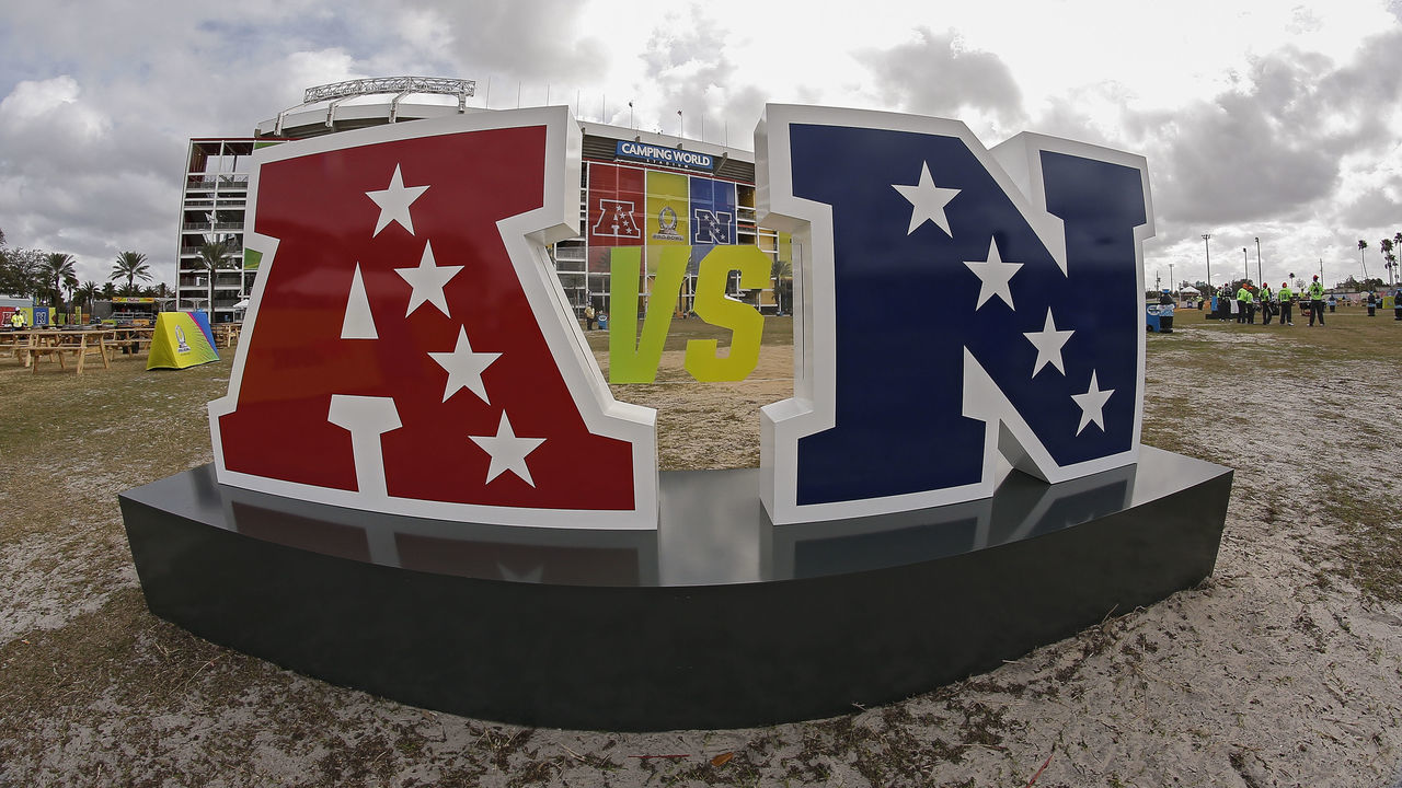 ORLANDO, FL - JANUARY 28: A general view outside of Camping World Stadium before the start of the 2018 NFL Pro Bowl Game between the NFC team against the AFC team on January 28, 2018 in Orlando, Florida.