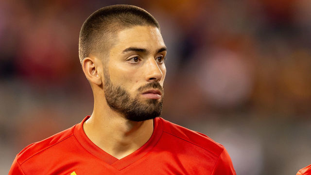 BRUSSELS, BELGIUM - OCTOBER 12: Yannick Carrasco of Belgium looks on prior to the UEFA Nations League A group two match between Belgium and Switzerland at Roi Baudouin Stadion on October 12, 2018 in Brussels, Belgium.