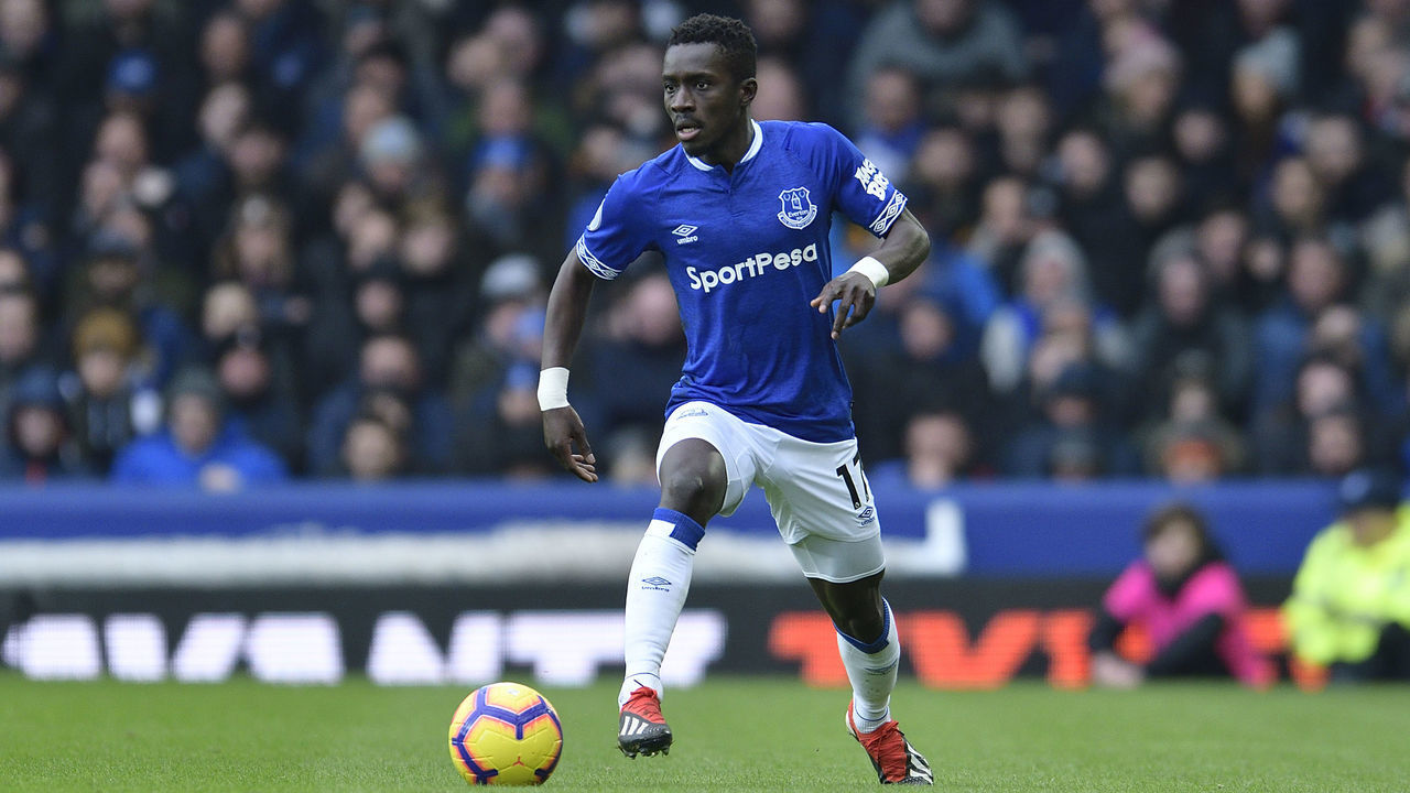 LIVERPOOL, ENGLAND - JANUARY 13: Idrissa Gueye of Everton during the Premier League match between Everton and AFC Bournemouth at Goodison Park on January 13, 2019 in Liverpool, England.