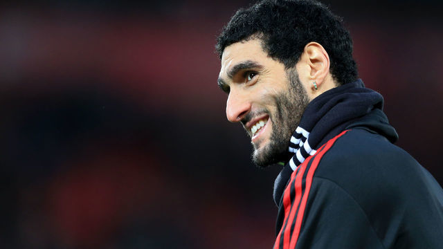 LIVERPOOL, ENGLAND - DECEMBER 16: Marouane Fellaini of Man Utd smiles ahead of the Premier League match between Liverpool and Manchester United at Anfield on December 16, 2018 in Liverpool, United Kingdom.