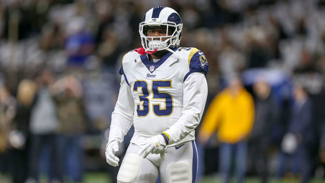 NEW ORLEANS, LA - JANUARY 20: Los Angeles Rams running back C.J. Anderson (35) warming up before the NFC Championship Football game between the Los Angeles Rams and the New Orleans Saints on January 20, 2019 at the Mercedes-Benz Superdome in New Orleans, LA.