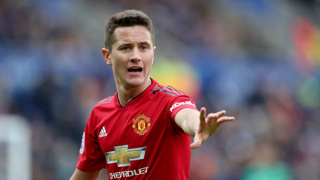 LEICESTER, ENGLAND - FEBRUARY 03: Ander Herrera of Manchester United during the Premier League match between Leicester City and Manchester United at The King Power Stadium on February 03, 2019 in Leicester, United Kingdom.