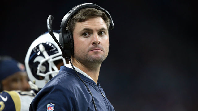 Quarterbaks coach Zac Taylor is seen on the sidelines during the second half of an NFL football game against the Detroit Lions in Detroit, Michigan USA, on Sunday, December 2, 2018.