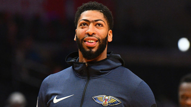 LOS ANGELES, CA - JANUARY 14: New Orleans Pelicans Forward Anthony Davis (23) looks on before a NBA game between the New Orleans Pelicans and the Los Angeles Clippers on January 14, 2019 at STAPLES Center in Los Angeles, CA.