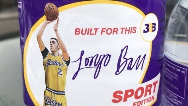 Big Baller Brand water debuts in California