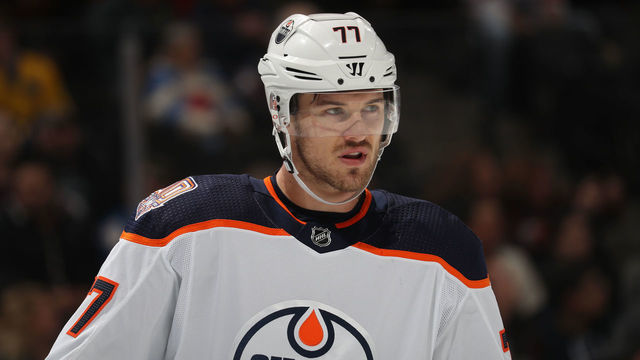 DENVER, CO - DECEMBER 11: Oscar Klefbom #77 of the Edmonton Oilers skates against the Colorado Avalanche at the Pepsi Center on December 11, 2018 in Denver, Colorado. The Oilers defeated the Avalanche 6-4. 'n