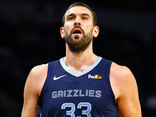MINNEAPOLIS, MN - JANUARY 30: Marc Gasol #33 of the Memphis Grizzlies looks on in the first quarter during the game against the Minnesota Timberwolves at Target Center on January 30, 2019 in Minneapolis, Minnesota.
