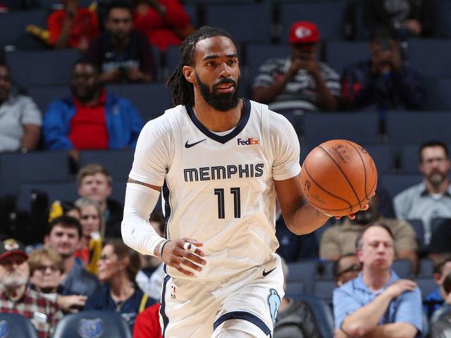 MEMPHIS, TN - FEBRUARY 5: Mike Conley #11 of the Memphis Grizzlies dribbles the ball during the game against the Minnesota Timberwolves on February 5, 2019 at FedExForum in Memphis, Tennessee. Mandatory Copyright Notice: Copyright 2019 NBAE