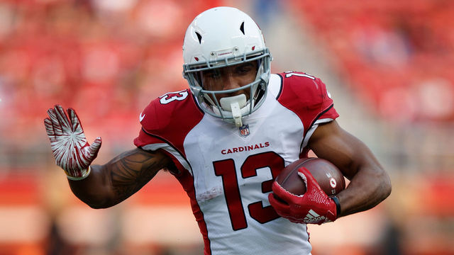 SANTA CLARA, CA - OCTOBER 07: Wide receiver Christian Kirk #13 of the Arizona Cardinals rushes up field against the San Francisco 49ers during the fourth quarter at Levi's Stadium on October 7, 2018 in Santa Clara, California. The Arizona Cardinals defeated the San Francisco 49ers 28-18.