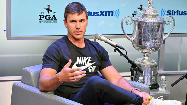NEW YORK, NY - FEBRUARY 05: (EXCLUSIVE COVERAGE) Professional golfer Brooks Koepka visits PGA Tour Radio at SiriusXM Studios on February 5, 2019 in New York City.